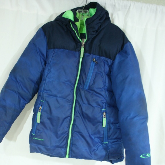 champion jacket kids blue